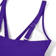 thumbnail image 5 of qucoqpe One Piece Swimsuit for Women Fashion Colorblock Gathering Bathing Suit Slim Mesh Wraps Ruched Swimwear, 5 of 6