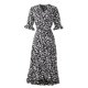 thumbnail image 3 of Falda para la playa 2022 Primavera y novedad de verano estilo gasa estampado con volantes Swing vestido falda francesa envolvente falda larga, 3 of 5