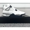 thumbnail image 1 of Ni - ke Size 9.5 - Ni - ke Air Jordan 4 Retro Shoes "White Cement" Fire Red (FV5029-100), 1 of 3
