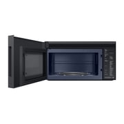 Samsung BESPOKE ME21DG6500MTAA - Microwave oven - over-range - 2.1 cu. ft - 1000 W - matte black steel with built-in exhaust system