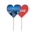 thumbnail image 1 of Ocean vista torre oscura la foto Palillos de dientes bandera etiqueta de amor selección de pastelitos, 1 of 4