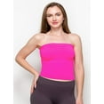 thumbnail image 4 of Women's Sexy Crop Top Sleeveless Stretchy Solid Casual Strapless Summer Tube Top, 4 of 4