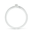 thumbnail image 2 of ANGARA Natural Six Prong-Set Diamond Bypass Promise Ring in 14K White Gold for Women (Size-2.5mm| Color-K| Clarity-I3) | April Birthstone, Anniversary, Jewelry Gift for Women | Natural Diamond Ring, 2 of 9