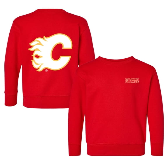 Toddler Chad & Jake Red Calgary Flames Pullover Sweatshirt