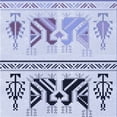 thumbnail image 1 of Ahgly Company Machine Washable Indoor Square Transitional Lavender Blue Area Rugs, 6' Square, 1 of 7
