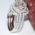 thumbnail image 6 of Luxury Cubic Zircon 3pcs/set 925 Silver Ring Wedding Women Jewelry Sz 6-10, 6 of 8