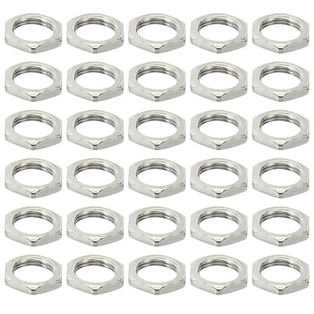 

Uxcell M9x0.75 Steel Hex Nuts 50 Pcs Metric Thread Zinc Plated Finished Hardware Nuts Screw Bolt Fasteners 2.5mm Tall