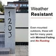 thumbnail image 2 of 6 Inch NACH Floating Mount Shadow House Address Number For Outside or Inside, Metal Modern House Numbers For Mailbox, Front Door, Maximum Rust Protection, Black Aluminum, Number 0, HH-SDW6-BLK-0, 2 of 5