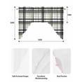 thumbnail image 6 of Sage Green Black Plaid Swag Valance for Windows, Farmhouse Green Black Checkered Curtains Valance for Kitchen Living Room Bedroom Bathroom, Light Filtering Swag Valances Drape 56''x36'', 6 of 6