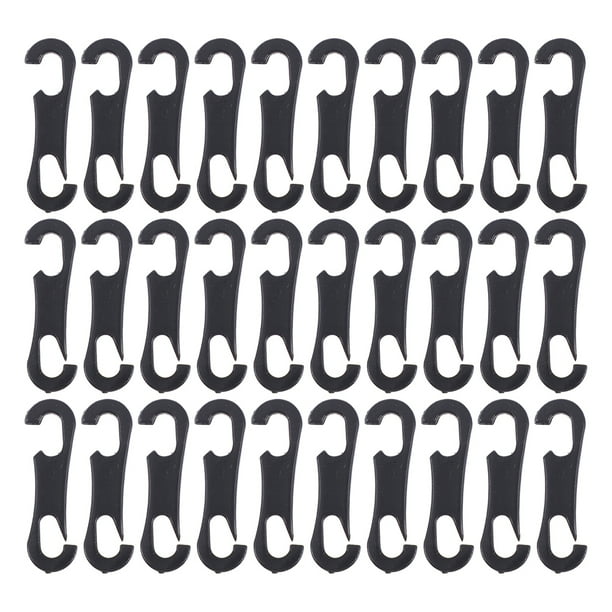100 ganchos de plástico para cojines de asiento de coche, accesorios para el interior del coche, para fundas de asiento de vehículo