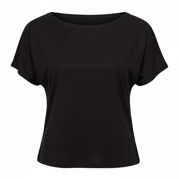 Playera George para Dama, Cuello Ojal Negro Talla G