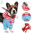 thumbnail image 2 of Gustave Dog Halloween Costumes Funny Chucky Costume Pet Puppy Cosplay Clothes with Wigs for Small Medium Large Dogs Cats Halloween Christmas Scary Outfits, L, 2 of 8