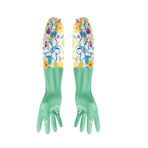 Guantes de limpieza de goma Billuyoard para cocina con forro cálido guantes de látex impermeables de PU para engrosamiento Suministros de limpieza para el hogar
