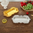 thumbnail image 3 of Metal Tray For Dessert Presentation Holder Or Kitchen Counter Decoration Elegant Snacks Platter, 3 of 10