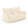 thumbnail image 6 of Pamapic Large Cozy and 2 Seat Adult Bean Bag Chair, White, 6 of 8