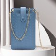 thumbnail image 1 of Bolso de tarjeta para mujer, cadena PI de moda para Bolso de compras de viaje de oficina (azul), 1 of 6