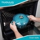 thumbnail image 3 of Olla holandesa de hierro fundido con tapa – Cacerola esmaltada antiadherente apta para horno – Batería de cocina holandesa resistente – Verde azulado, 5 cuartos, 24 cm – de Nuovva, 3 of 5