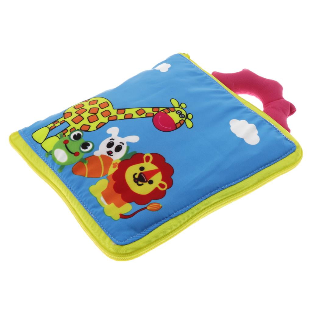 Baby Toddler Portable Soft Cloth Activity Book Learn Toy Zip Button Buckle LH 