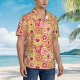 thumbnail image 5 of Goofa Yellow Flowers Hawaiian Shirt for Men, Unisex Summer Beach Casual Short Sleeve Button Down Shirts,Aloha Tropical Floral print shirt-3X-Large, 5 of 9