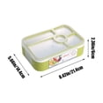 thumbnail image 3 of Fiambrera Apta para Microondas, Estilo Japonés, para Estudiantes, con Compartimentos de Gran Capacidad, Compatible con Cubiertos y con Compartimento Hermético para Ensalada., 3 of 6