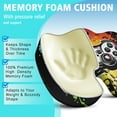 thumbnail image 5 of Premium Gaming Pattern Memory Foam Seat Cushion Ergonomic Chair Pad for Office Chair, Car, Airplane & Bleachers Sciatica, Tailbone Hip & Back Pain Relief - Chair Cushion for Long Office Workers., 5 of 5