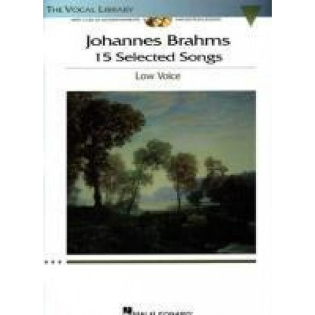 Johannes Brahms: 15 Selected Songs: The Vocal Library - Low Voice