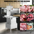 thumbnail image 2 of 850/2200W Electric Bone Saw Machine, 110V Commercial Bandsaw Machine, Adjustable Cutting Thickness, Table Sawing for Chicken Fish Trotter Beef, 2 of 8