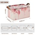 thumbnail image 3 of Ryvnso Blossom Flower with Water Drop Storage Bins Large Basket Foldable Cube Toys Organizer with Handles 2 PCs, 3 of 8