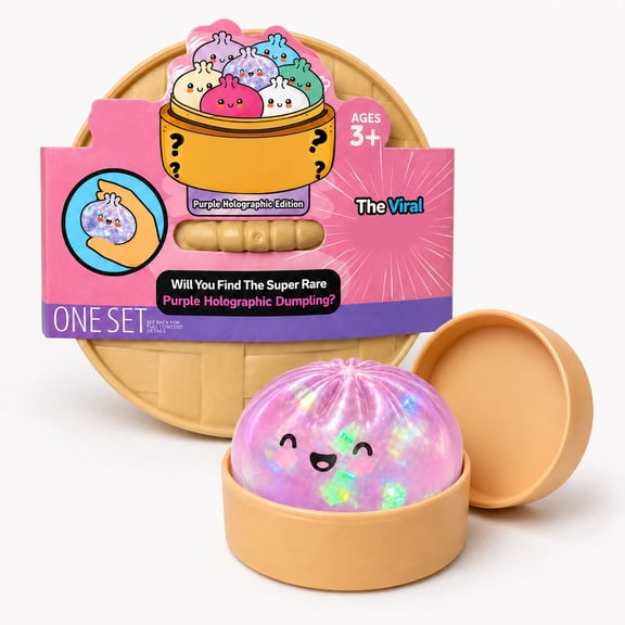 Dumpling Squishy Toys Mystery Surprise Squishies Squeeze Toy Blind Box Portable Hand Squeeze Fidget Toys, Stress Relief Sensory Toy for Adults
