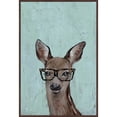 thumbnail image 2 of Brown Hippie Deer II Floater Framed Painting Print on Canvas, 2 of 5