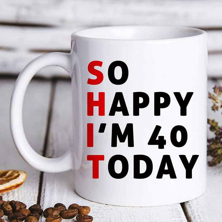40th birthday mugs deals