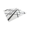 thumbnail image 4 of Unique Loom Outdoor Modern Collection Area Rug - Mikado (10' Square Black and White), 4 of 10