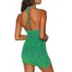 thumbnail image 3 of SAYOO Vestido Halter de Punto para Mujer, Adultos Sin Mangas Cuello en U de una Pieza SAYOO Sexy, 3 of 7
