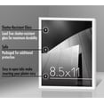 thumbnail image 4 of Americanflat 8.5x11 Picture Frame, Plastic and shatter-resistant glass, portrait and landscape display, White, 4 of 5