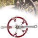 thumbnail image 1 of Juego De Bielas Para Bicicleta, Juego De Bielas De Integración Rojo Plateado, Proceso De Pulido Para Montar Ciclistas Tiendas De Automóviles Ciclismo ANGGREK Otros, 1 of 8
