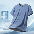 thumbnail image 2 of NIEWTR Mens Workout Athletic Shirts Moisture Wicking Running T-Shirts Breathable Short Sleeve Gym Tee（Blue,5XL), 2 of 7