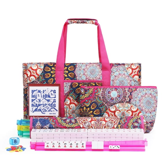 Set de Mahjong Kyerlish de 166 fichas con bolsa de transporte