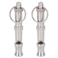 thumbnail image 4 of Cergrey 2pcs Sifflet en Acier Inoxydable Outil de Formation de Formateur Portable pour, 4 of 8