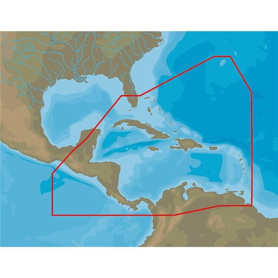 C-Map NA-D065 4D Caribbean & Central America - MicroSD & SD Card