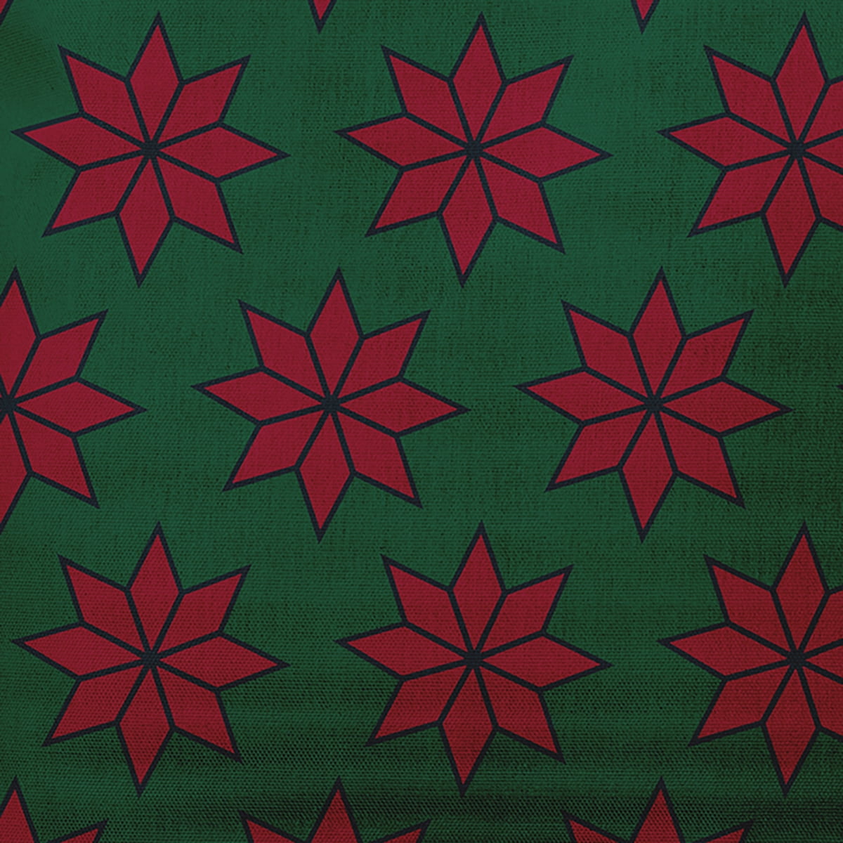 Simply Daisy Pine Colored Christmas Stars Christmas Soft Spun Polyester Decorative Throw Pillow, 18" x 18"