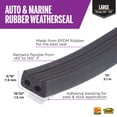 thumbnail image 3 of M-D Building Products 01033 10 ft. Black Large Rubber Auto & Marine Weatherseal for All Climates, 3 of 14