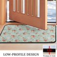 thumbnail image 3 of Pioneer Flower Floral Print Pattern Non Slip Washable Indoor Door Mat, Decorative Entry Rug for Entrance Bedroom Kitchen Bathroom, 30"x17", 3 of 6