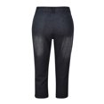 thumbnail image 3 of Pants for Women Trendy Dressy Denim Calf Jeans Hight Jeans Stretch Length Waisted Slim Jeans Trousers, 3 of 5