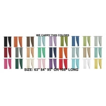 Versatil 2PC Set COFFEE Solid Color Light Blocking Panels White Backing Rod Pocket Window Curtain 37" W X 95" L Each Panel RR64-