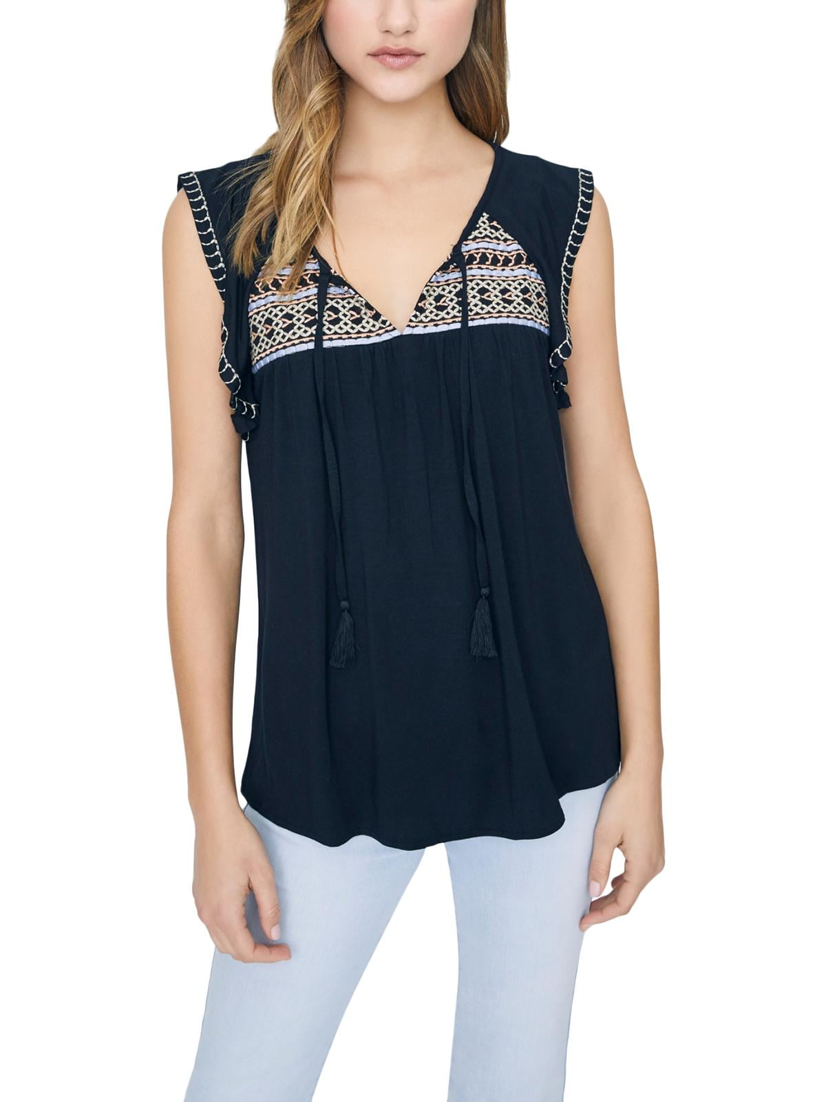 Sanctuary - Sanctuary Womens Wild Belle Embroidered Boho Tank Top - Walmart.com - Walmart.com