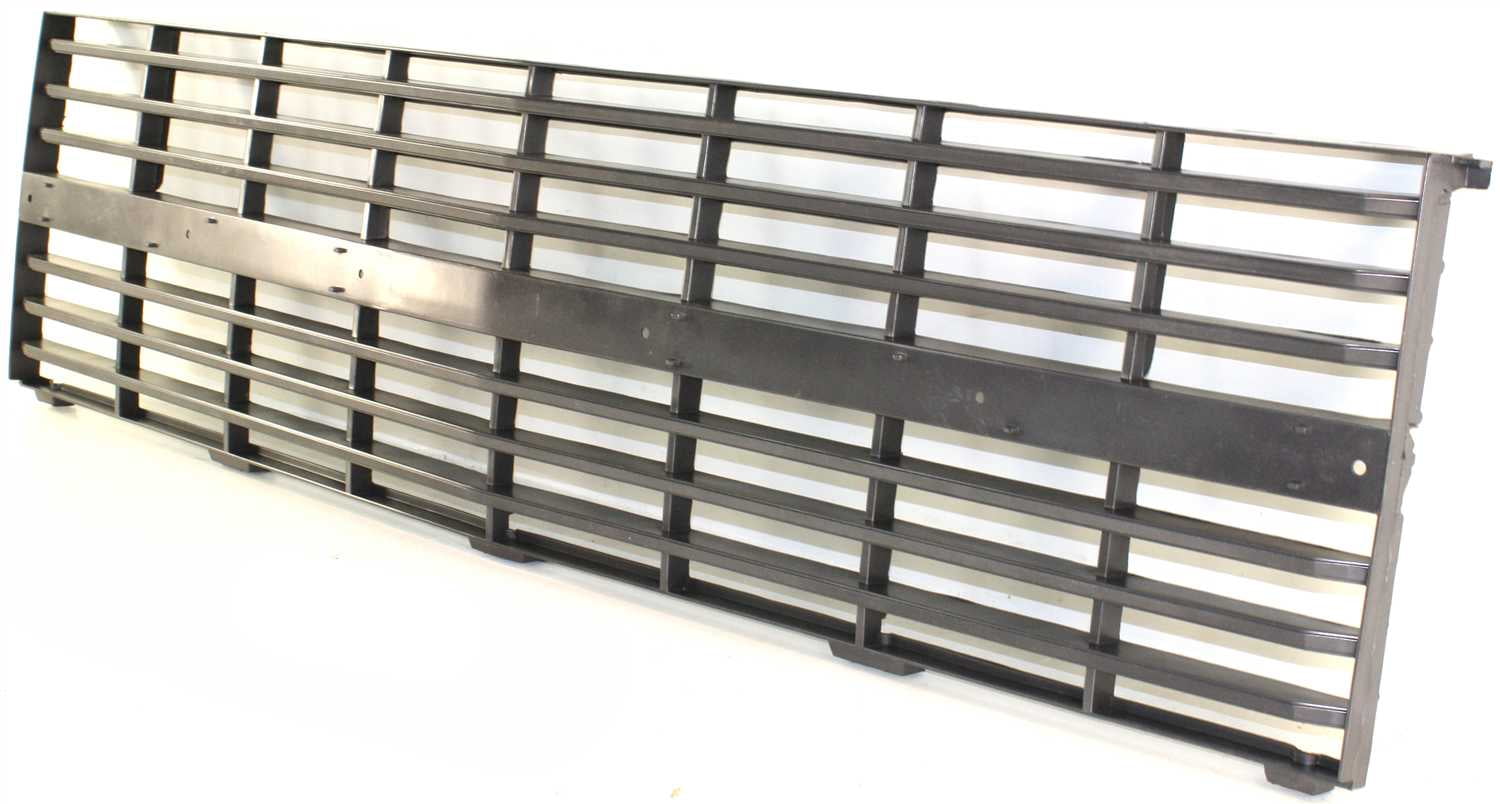 Grille Assembly Compatible With 1983-1984 Chevrolet C10 C20 Silver Shell and Insert