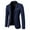 Blue, variant on Men's Color Block Blazers Coats One Button Single Breasted Suit Jacket Lapel Slim Fit Prom Party Blazer Blue