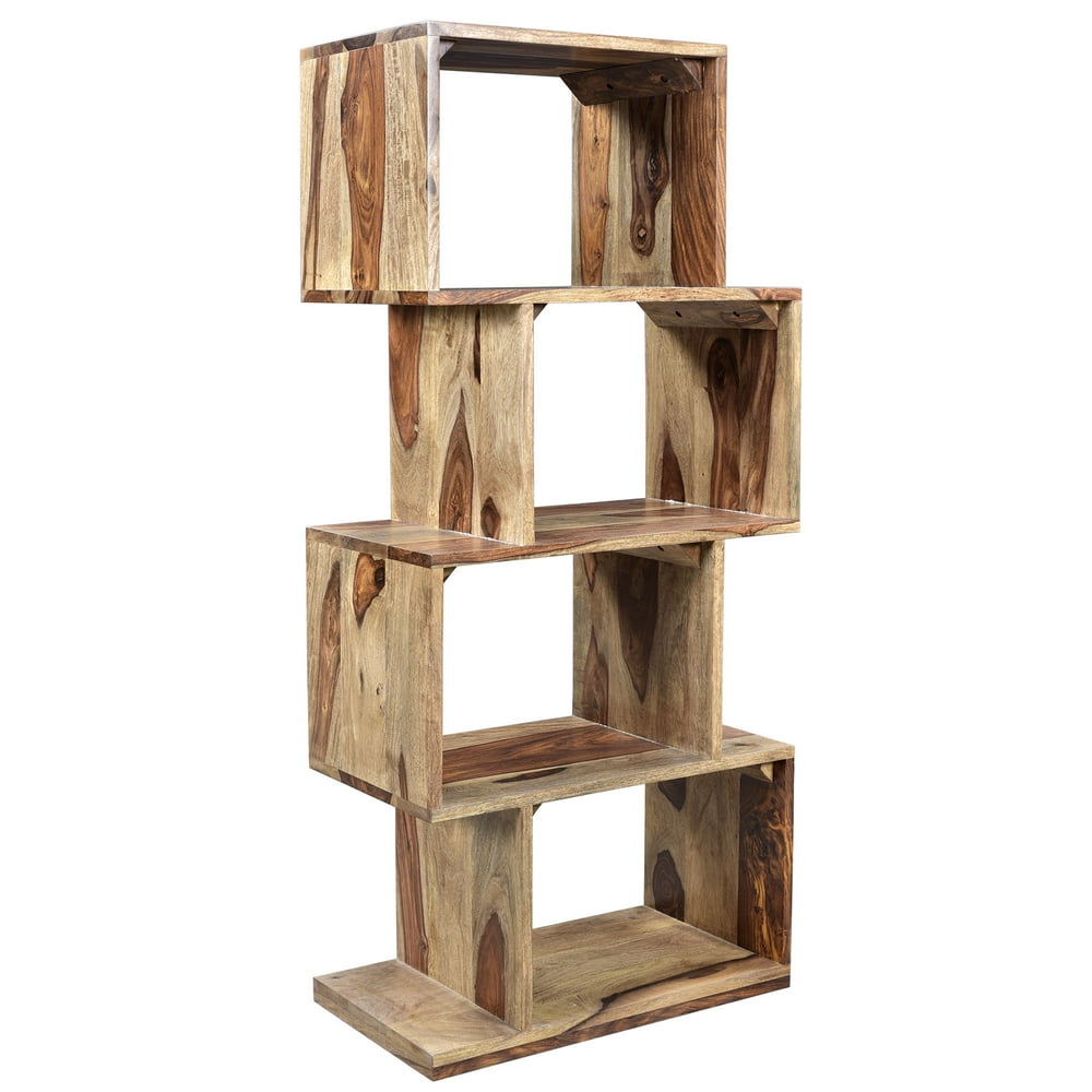 Rustic Modern Solid Wood Shelving Unit