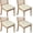 Pioneer Floral Pattern, variant on Pink and Gold Marble Texture Seat Covers for Dining Room Chairs Set Of 4,Stretch Printed Washable Chair Seat Cover with Elastic Ties and Button,Removable Waterproof Couch Cushion Covers