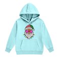 thumbnail image 5 of Hvogkswy Christmas Hoodies for Girls Trendy Festive Printed Hooded Sweatshirt Cozy Long Sleeve Pullover Tops with Kangaroo Pocket 5-14 Years, 5 of 5